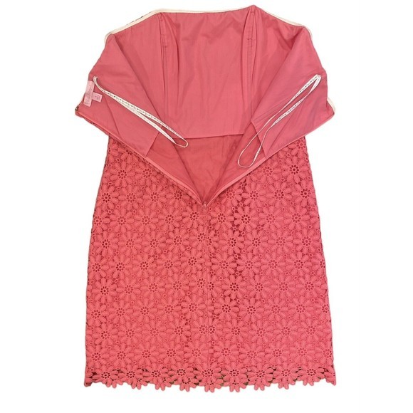 Lilly Pulitzer Strapless “Bowen” Hotty Pink Dress‎ Size 4 - Picture 5 of 8